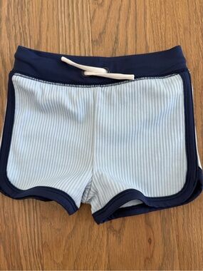 Cat & Jack Light Blue Swim Shorts with Navy Trim